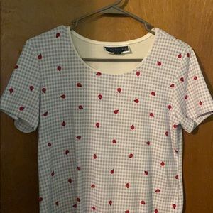 Ladybug gingham top
